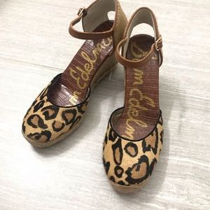 Sam Edelman Harmony Espadrille Wedge Leopard Brahm